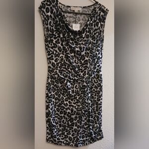 Michael Kors Dress Black White Size Med Debry Basics MSRP $150.00 NWOT